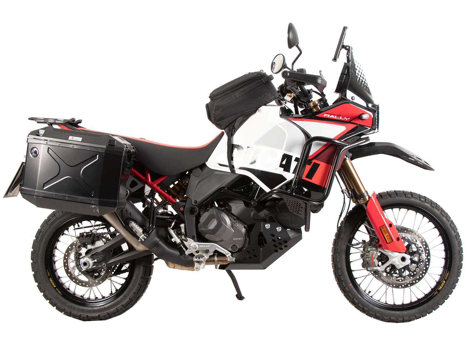 Kofferträgerset Cutout Träger inkl. Kofferset Xplorer Cutout schwarz für Ducati Desert X Rally (24-)