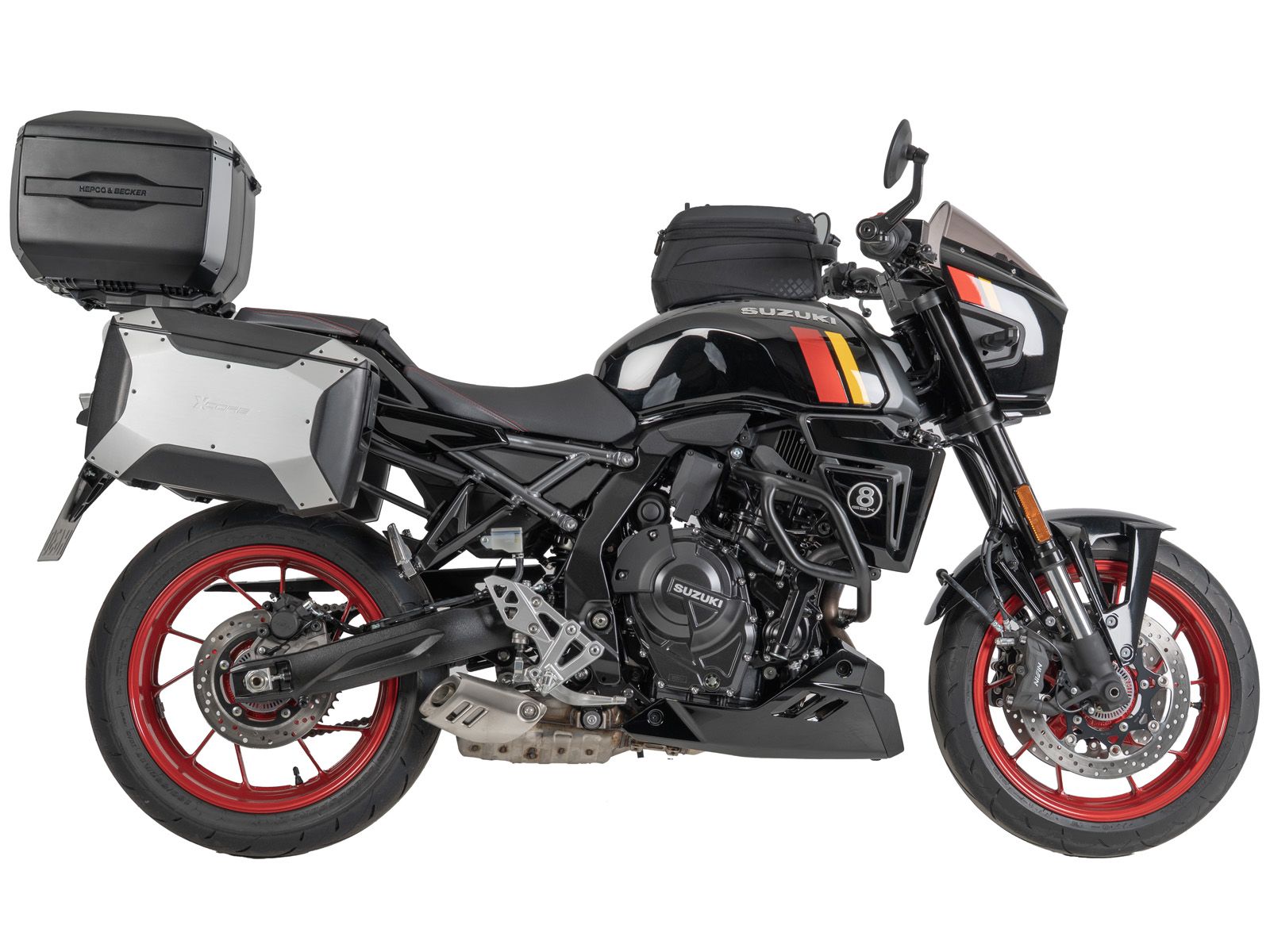 C-Bow Seitenträger schwarz für Suzuki GSX-8TT (25-) Hepco & Becker