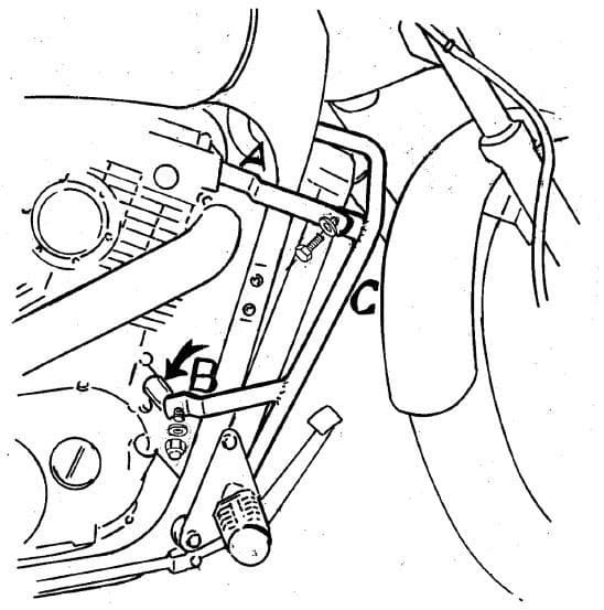 Motorschutzbügel chrom für Honda VT 1100 C (87-93) Hepco & Becker