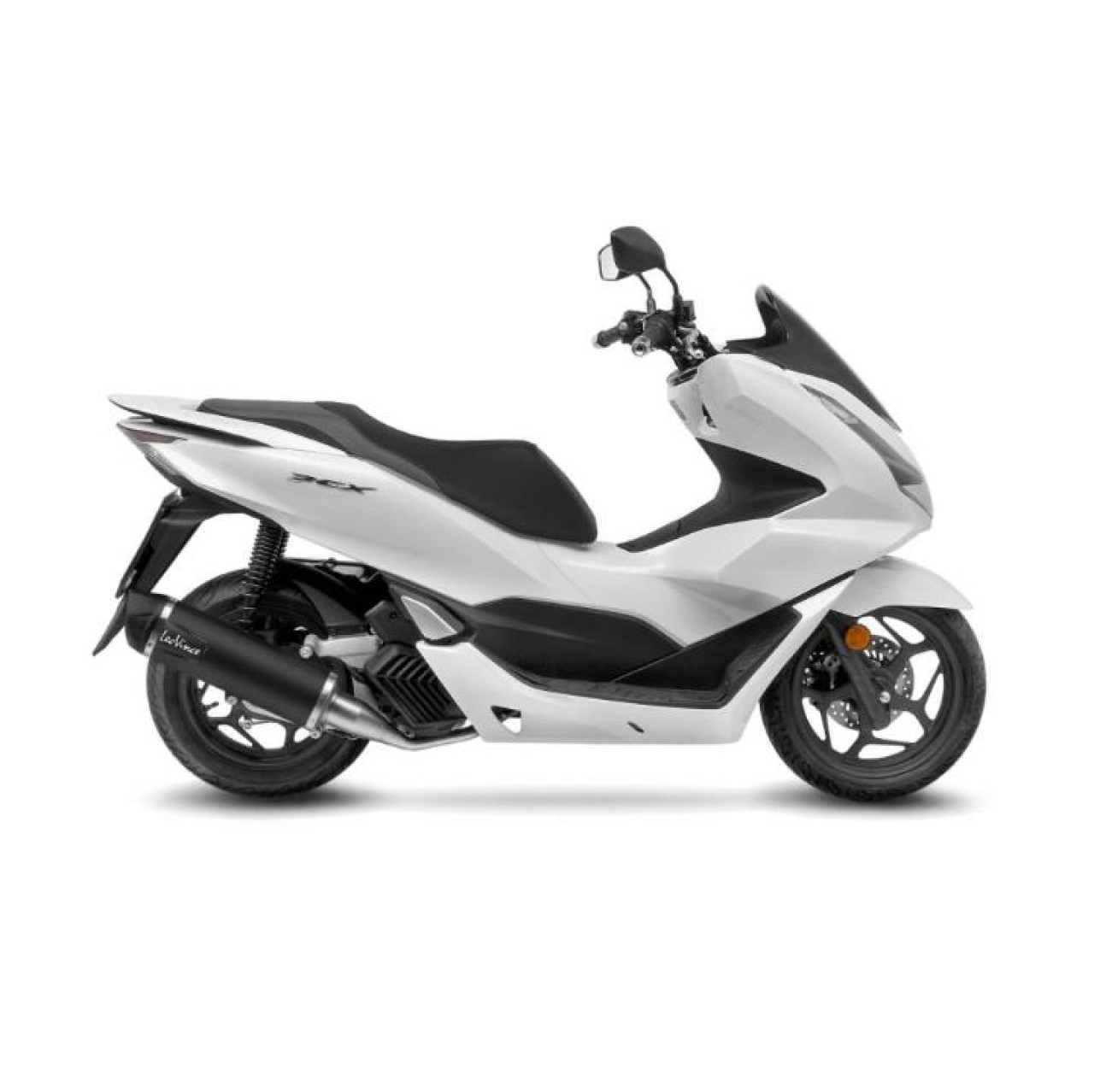 LeoVince Komplettanlage SBK Nero für Honda PCX 125, Edelstahl schwarz, slip on, E-Gutachten