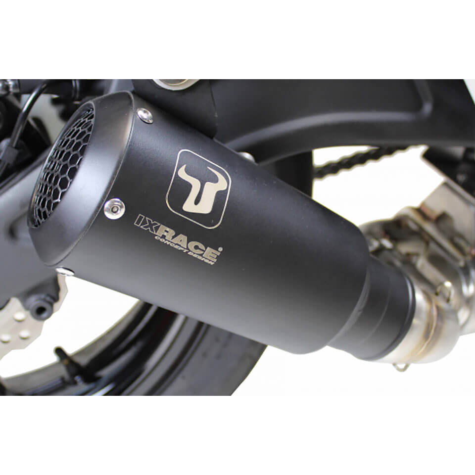 IXRACE MK2 Endtopf KTM Duke 125/390, RC 125/390, Edelstahl, E-geprüft, Euro4