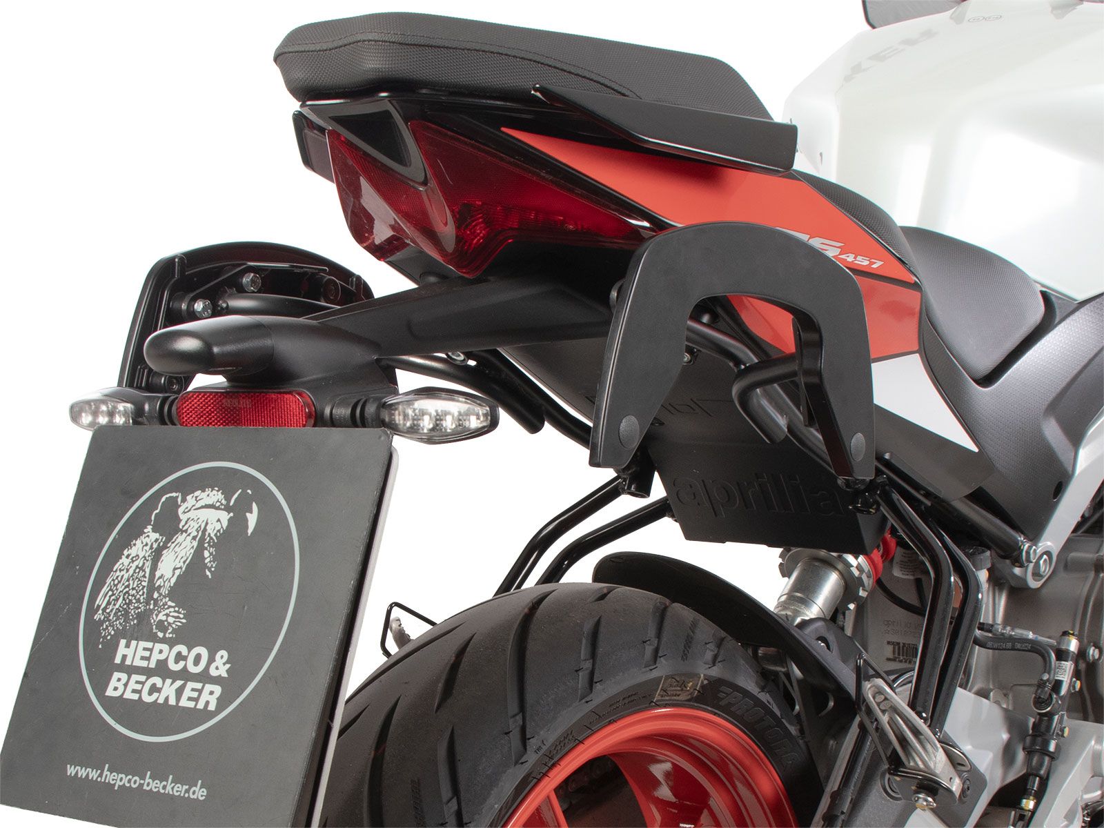 C-Bow Seitenträger schwarz für Aprilia RS 457 (24-) Hepco & Becker