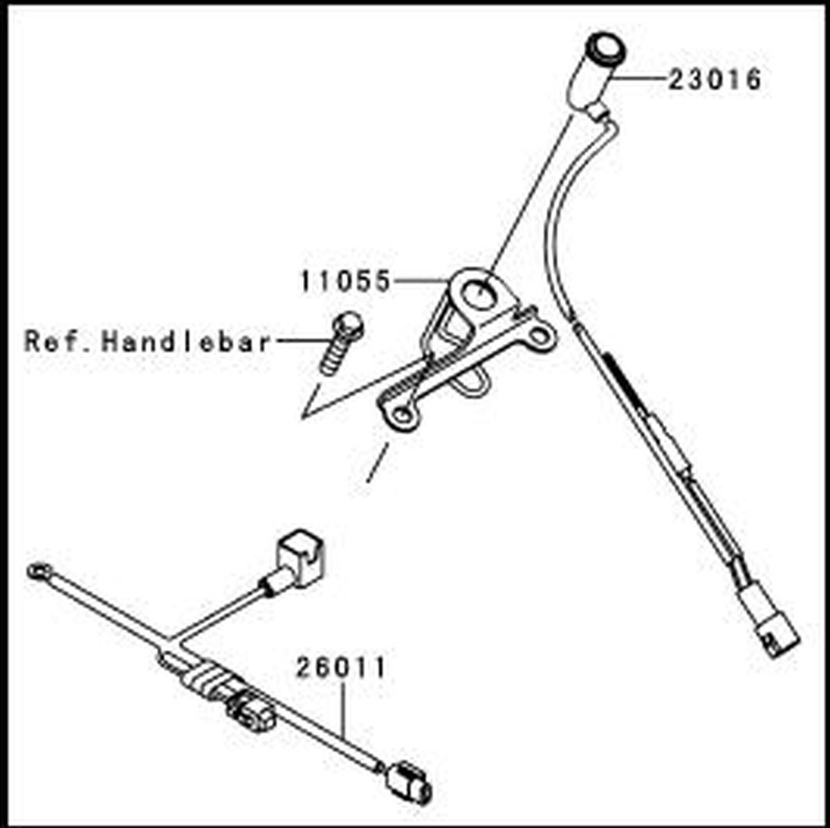 Einspritzanlagen- Warnleuchte Fi-Leuchte KX450F 2009 Original Kawasaki