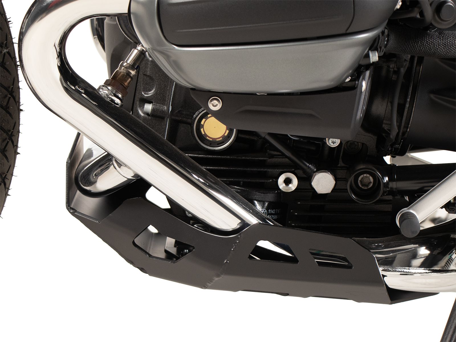 Motorschutzplatte schwarz für BMW R 12 (24-) Hepco & Becker