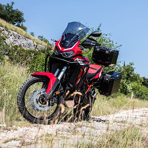 Givi Alu-Seiten-Koffer Satz Trekker Outback 37L schwarz Monokey
