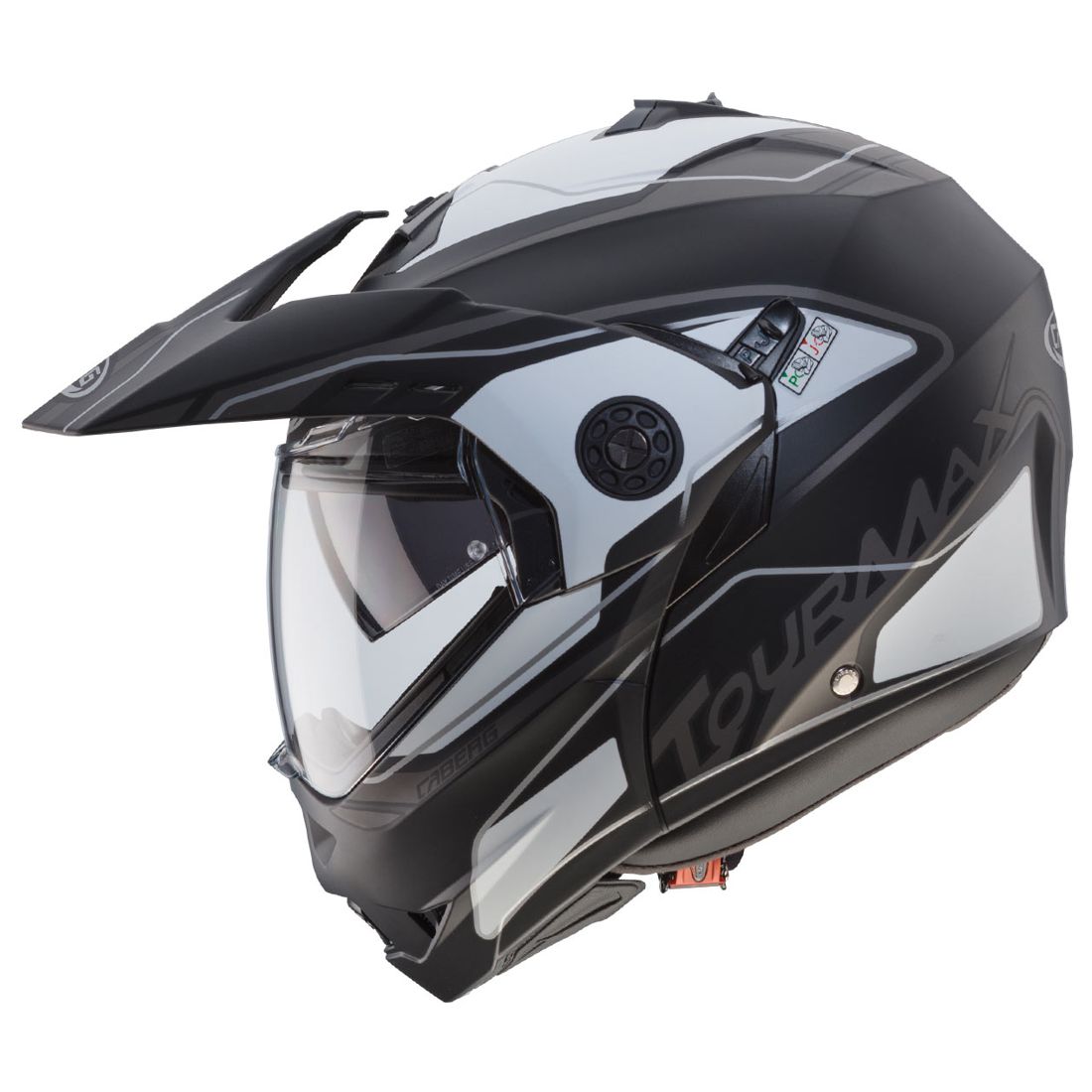 Caberg Helm Tourmax Marathon, matt-schwarz/weiß