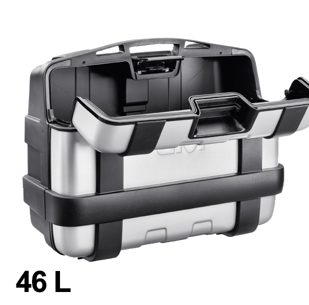 Trekker 46 Liter MONOKEY Koffer mit Alu Cover Silber Givi