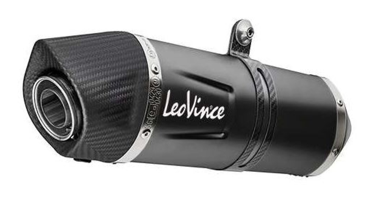 LeoVince Endschalldämpfer LV One Evo Slip On Black Edition für CF Moto / Husqvarna / KTM