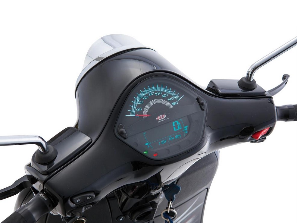 Drehzahlmesser/Tacho für Vespa GTS/​GTS Super 125-300ccm ('14-'16), schwarz
