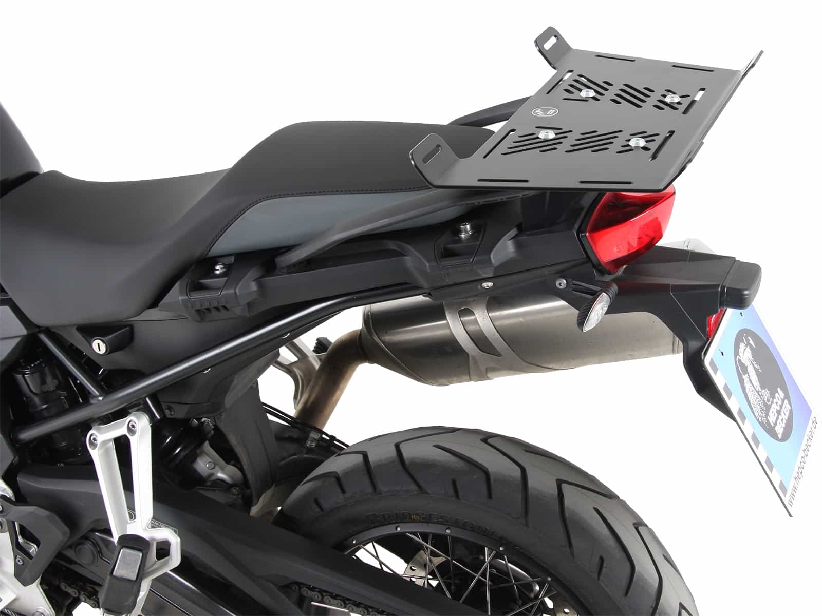 Gepäckbrückenverbreiterung schwarz für original Kunststoffbrücke für BMW F 800 GS (24-)