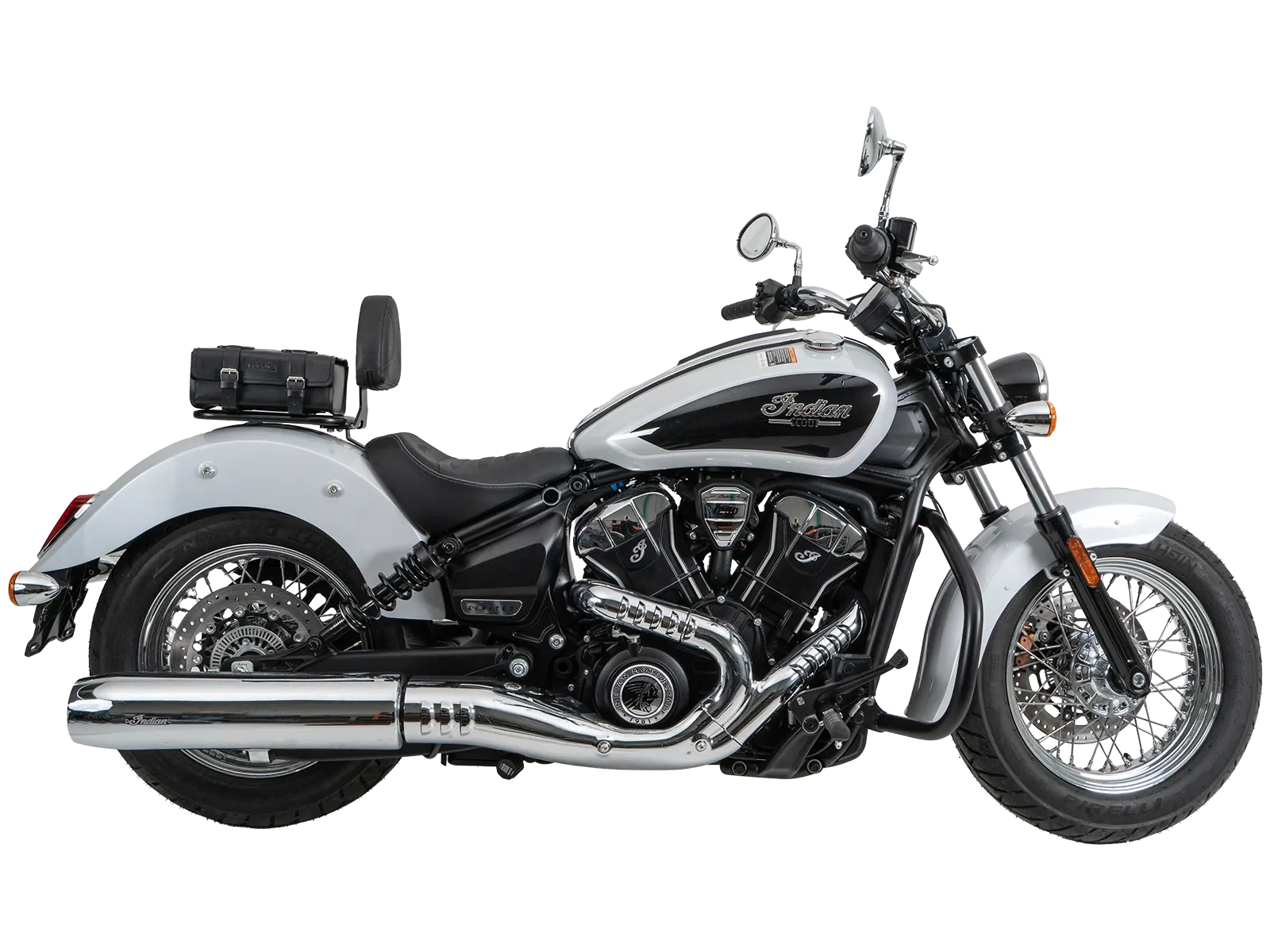 Solorack mit Rückenlehne schwarz für Indian Scout Classic 1250 (25-) Hepco & Becker