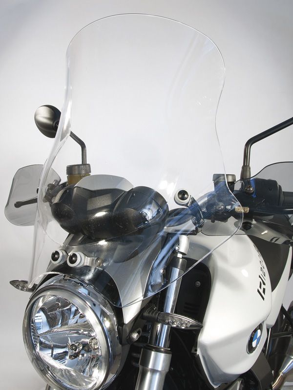 Sportliche Windschutzscheibe, neigbar - Höhe 500 mm für BMW R 1200 R (11-14)