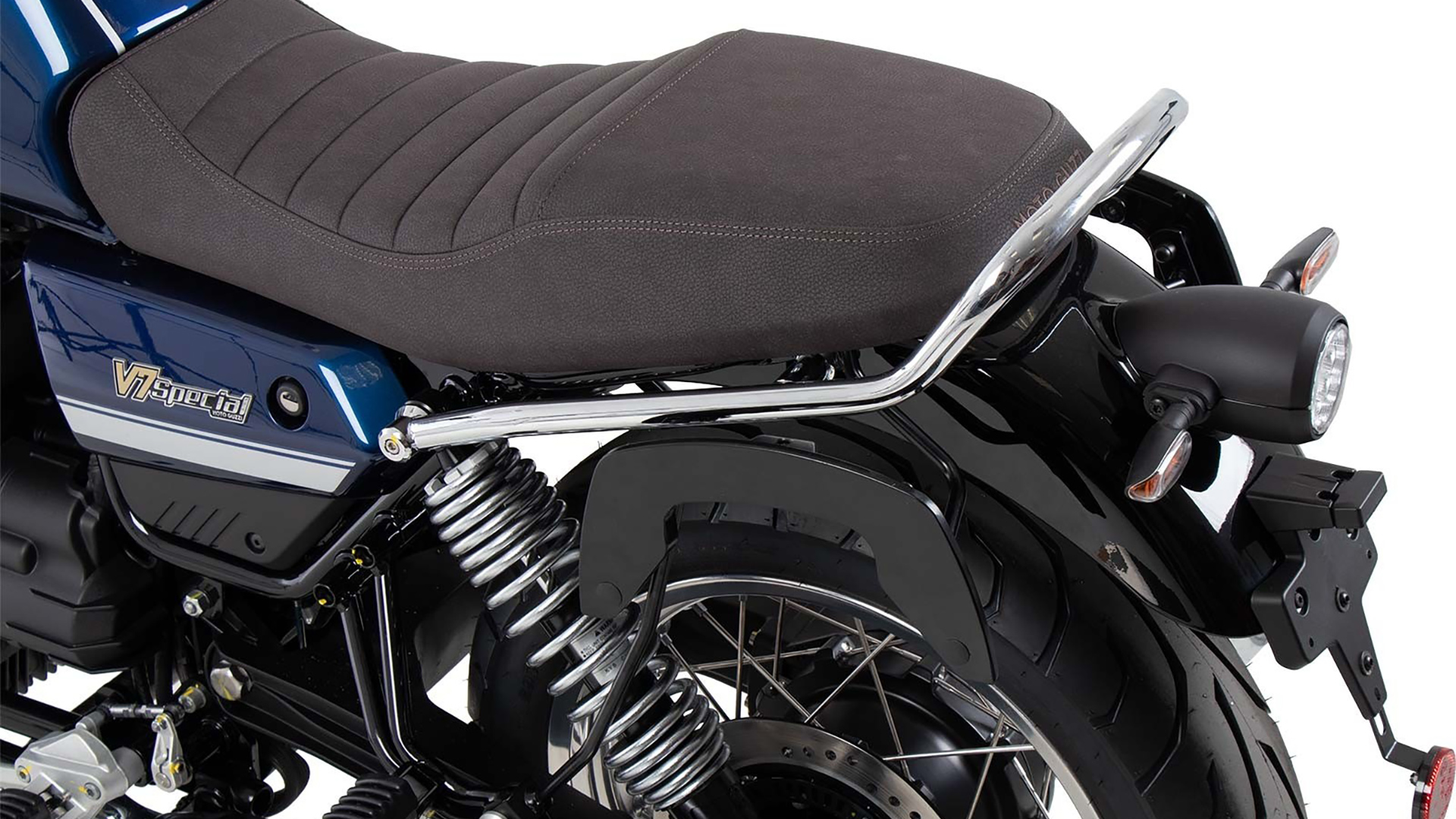 C-Bow Seitenträger schwarz für Moto Guzzi V7 850 Special/Stone/Centenario (21-24) Hepco & Becker