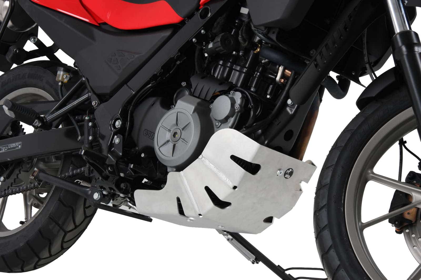 Motorschutzplatte silber für BMW G 650 GS (11-16)/Sertao (12-16) Hepco & Becker
