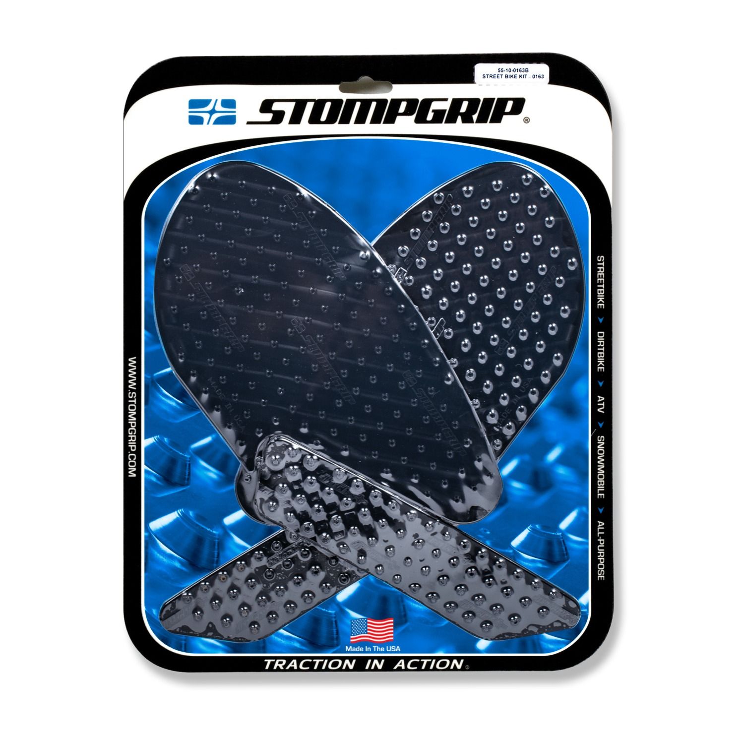 Stompgrip schwarz, Volcano, für Yamaha YZF-R3, 2019-2025