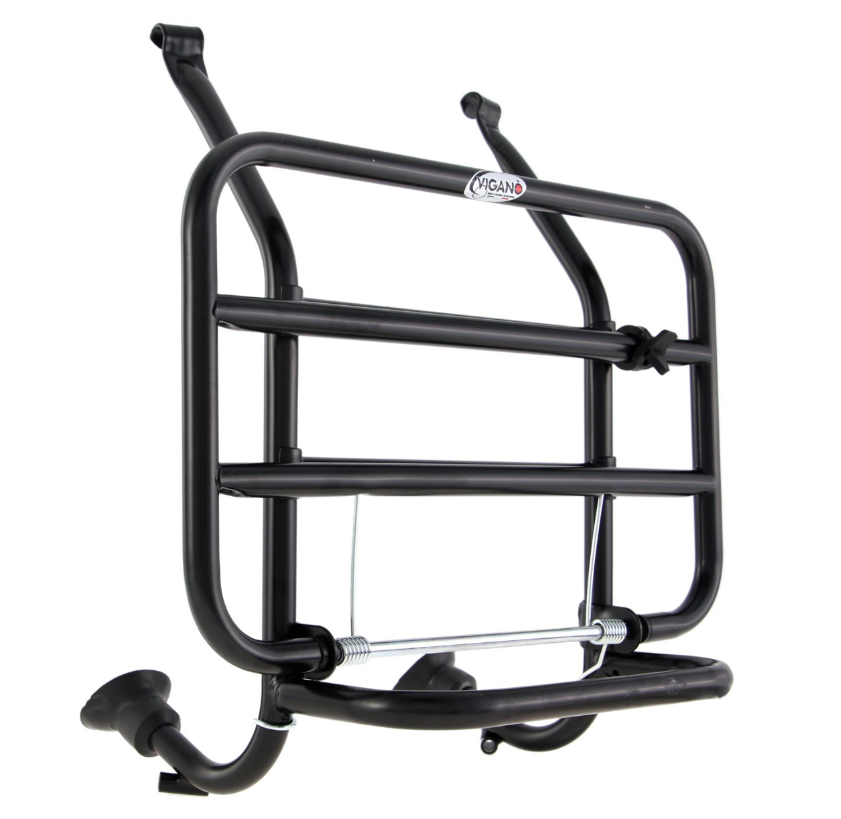 Gepäckträger vorne für Vespa PX 80-200ccm, klappbar, schwarz