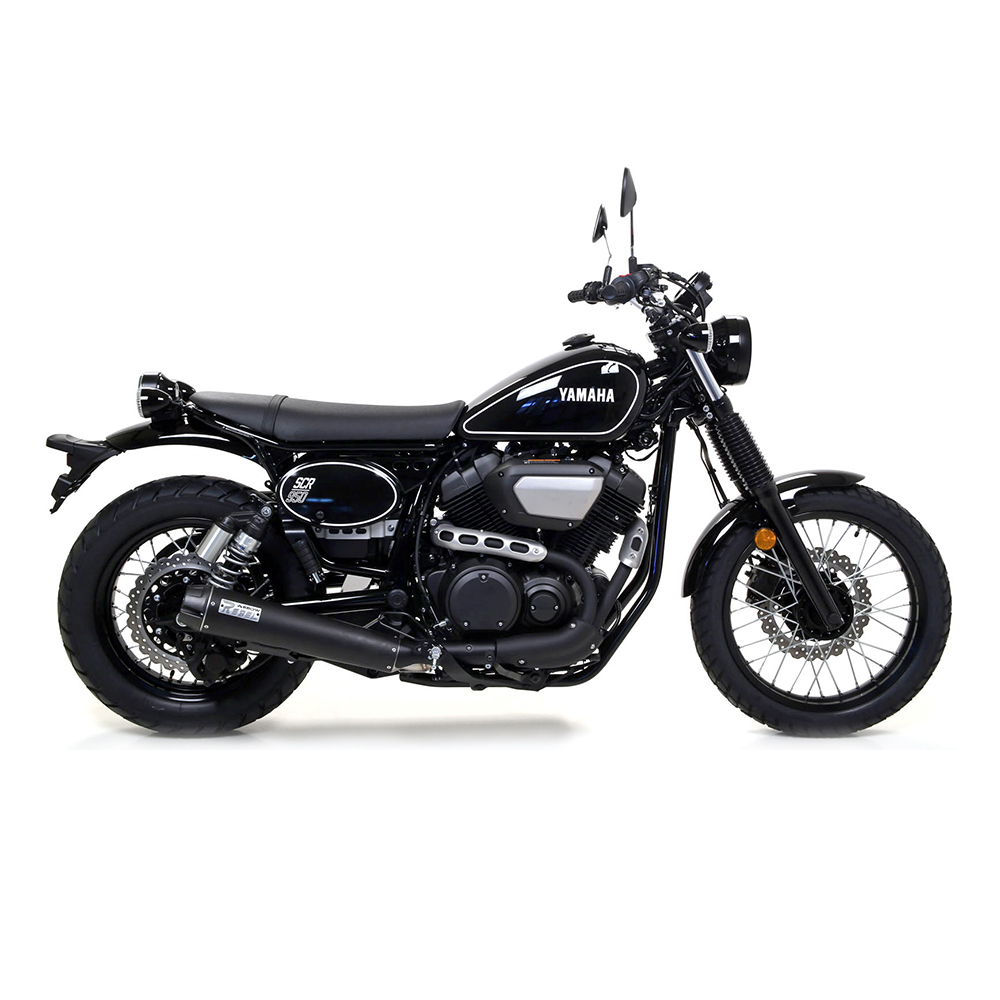 ARROW Auspuff REBEL DARK für Yamaha SCR950 2017-, Edelstahl schwarz (Nur mit ARROW Krümmer)