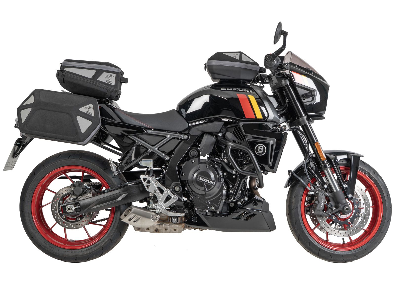 C-Bow Seitenträger schwarz für Suzuki GSX-8TT (25-) Hepco & Becker