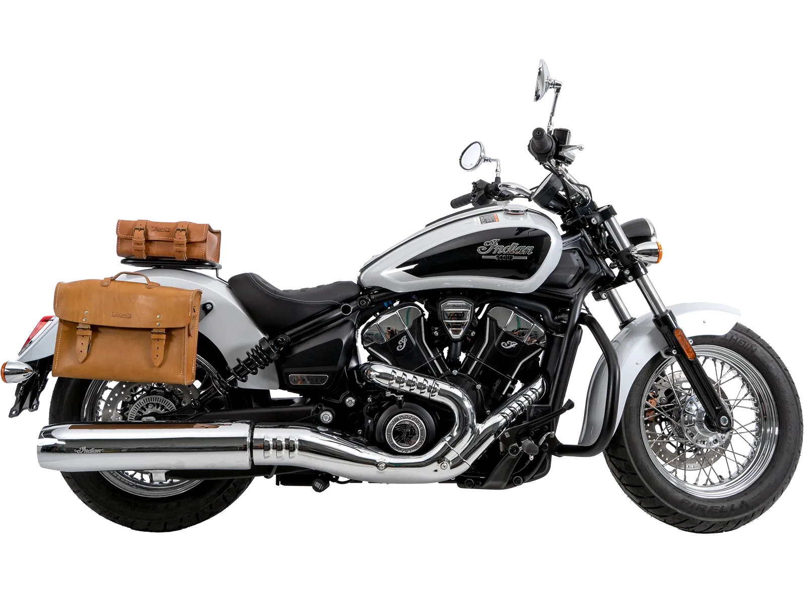 C-Bow Seitenträger chrom für Indian Scout Classic 1250  (25-) Hepco & Becker
