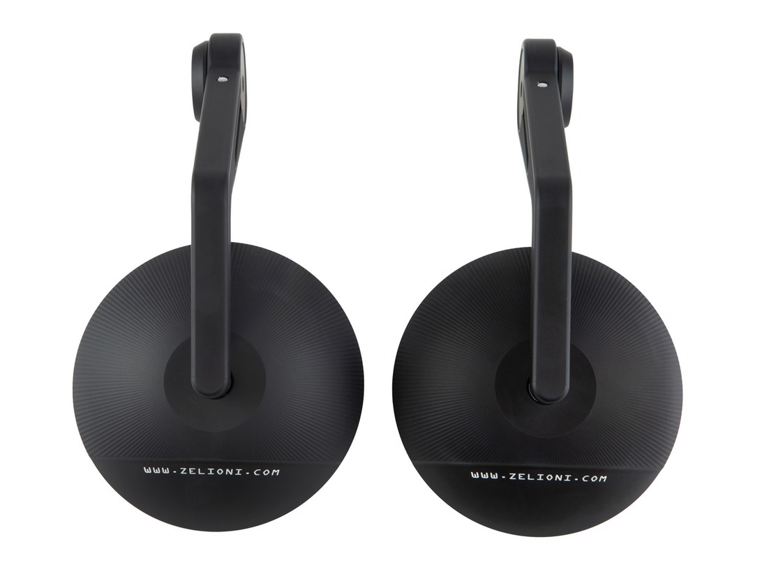 Lenkerendenspiegel ZELIONI für Vespa, rechts und links, schwarz matt