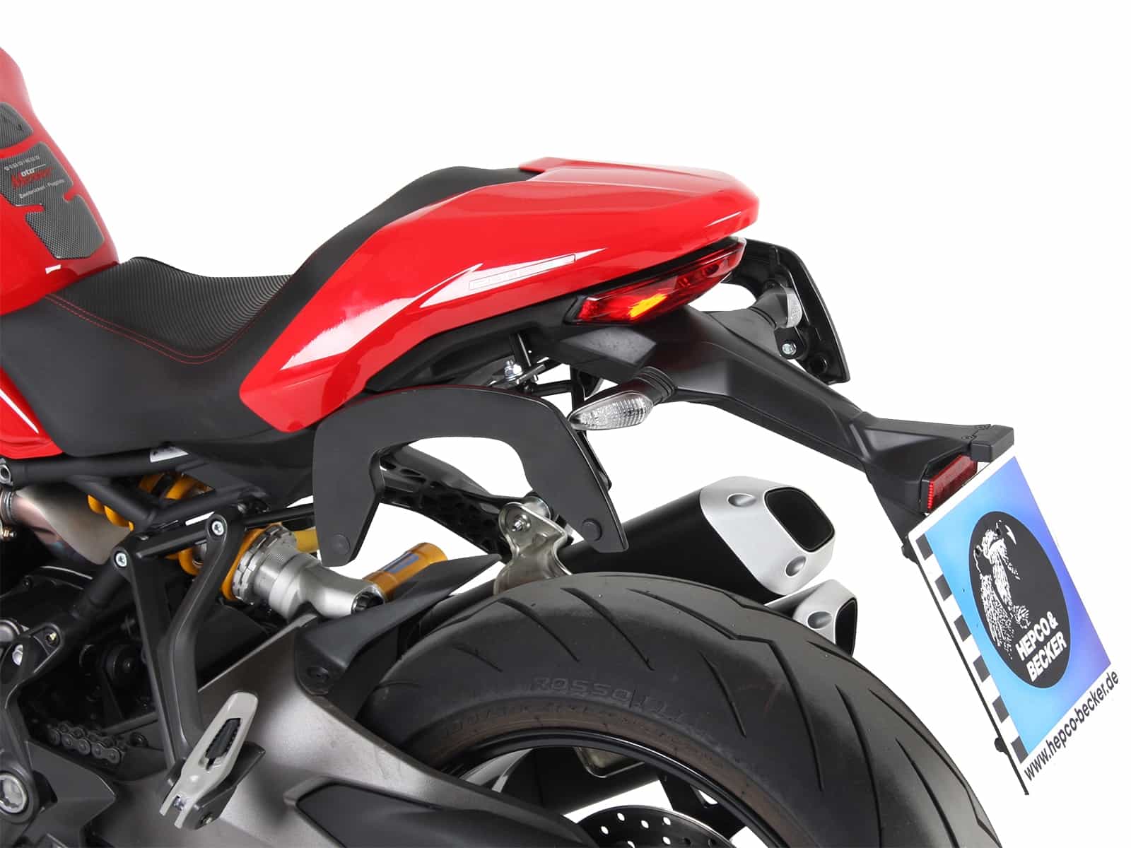 C-Bow Seitenträger schwarz für Ducati Monster 1200 S (17-20) Hepco & Becker