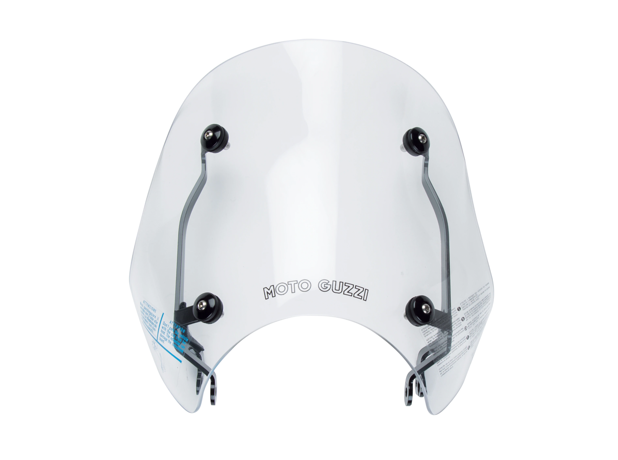 Windschutzscheibe mit halter schwarz komplett, Touring für Moto Guzzi V7 Special 850 2021-