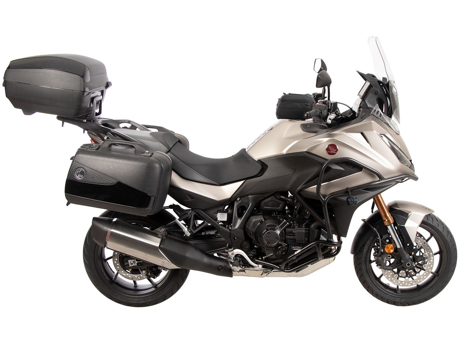 Seitenkofferträger festverschraubt schwarz für Honda NT 1100 / DCT / ES (25-) Original Hepco & Becke