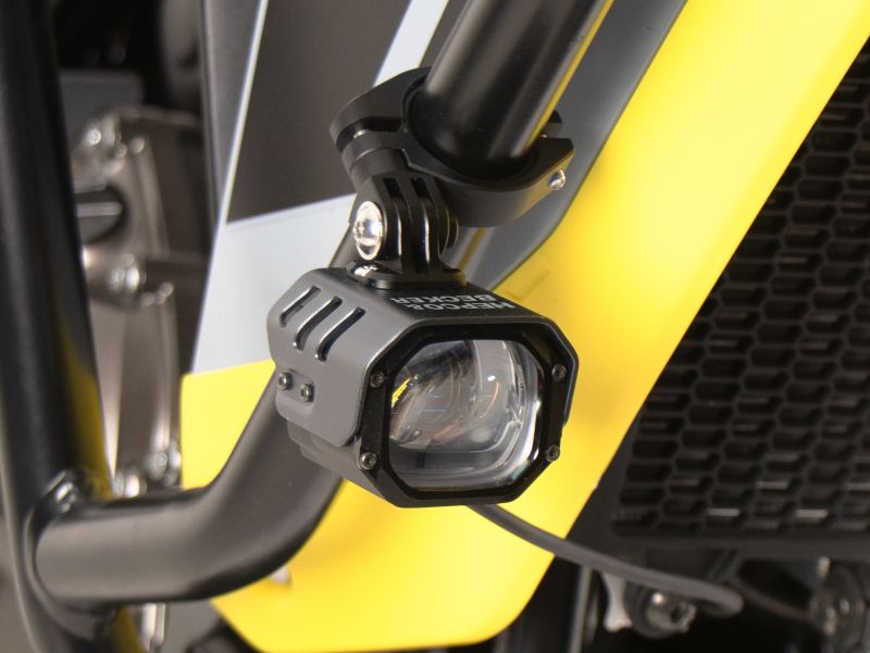 LED Zusatzscheinwerfer Nova inkl. Universalbefestigung für Röhre Ø18-25mm Hepco & Becker