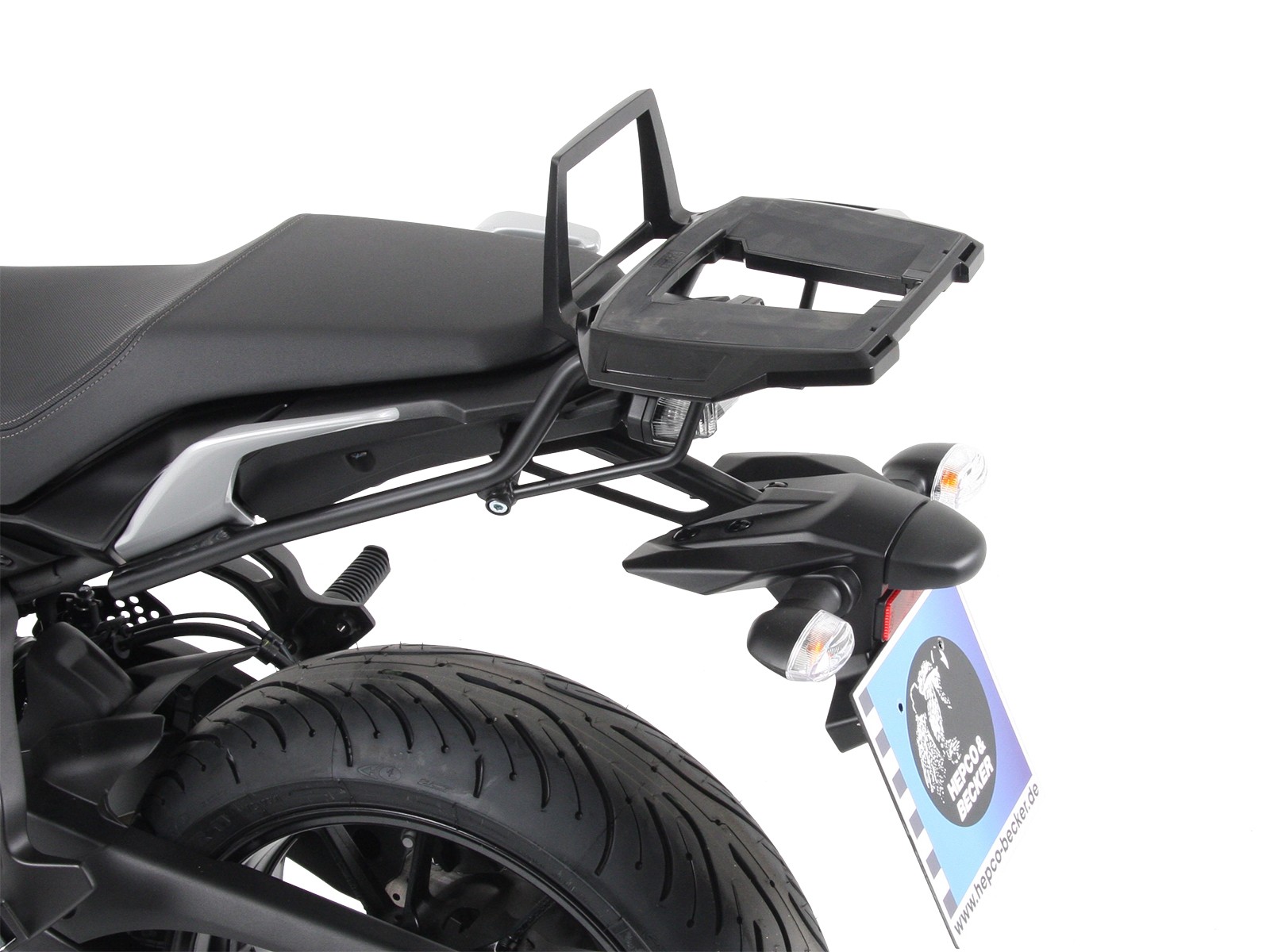 Alurack Topcase-Träger schwarz für Yamaha Tracer 700 / GT (Bj.16-) Hepco & Becker