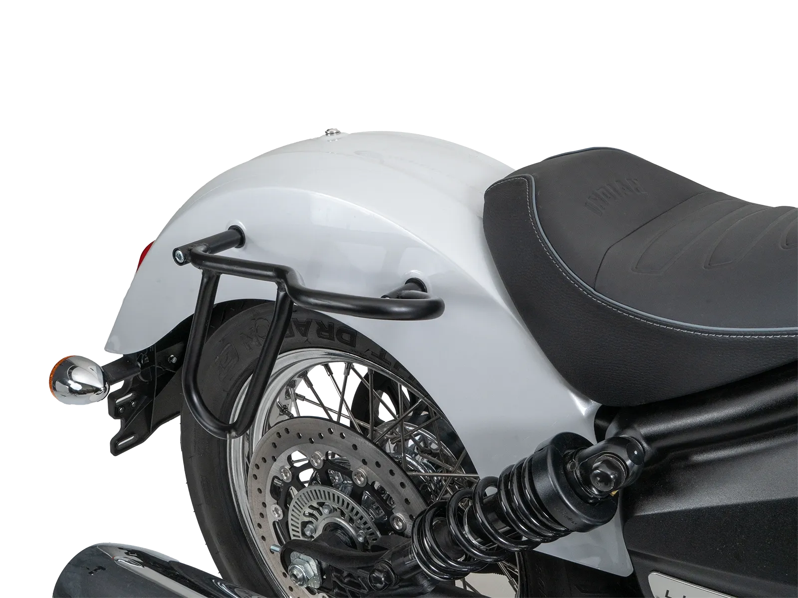Cutout Taschen Set braun inkl. Halter für Indian Scout Classic 1250 (25-) Hepco & Becker