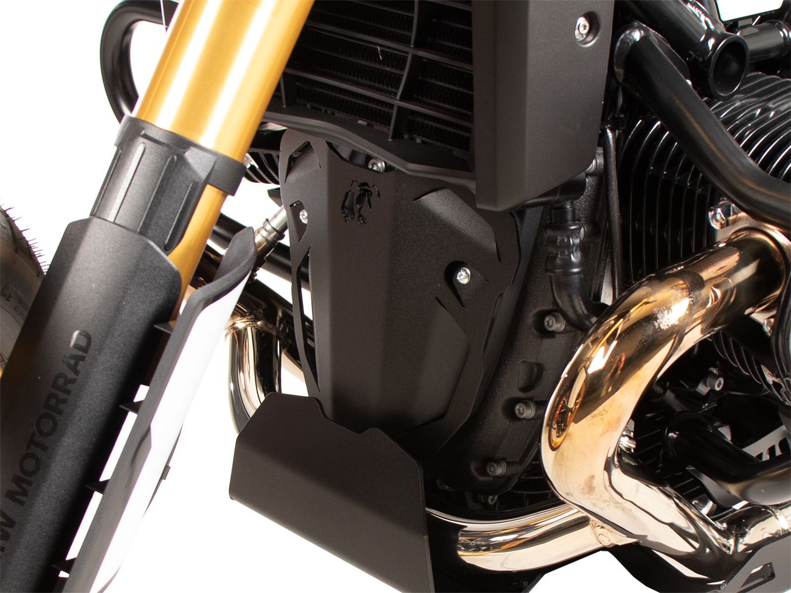 Zusatzblech Erweiterung Motorschutz schwarzfür BMW R 12 (24-) Hepco & Becker