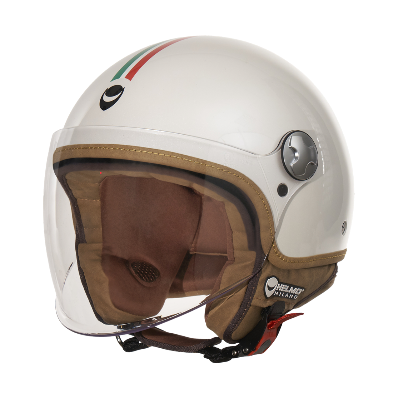 Helmo Milano Demi Jet, Veloce, weiß glänzend
