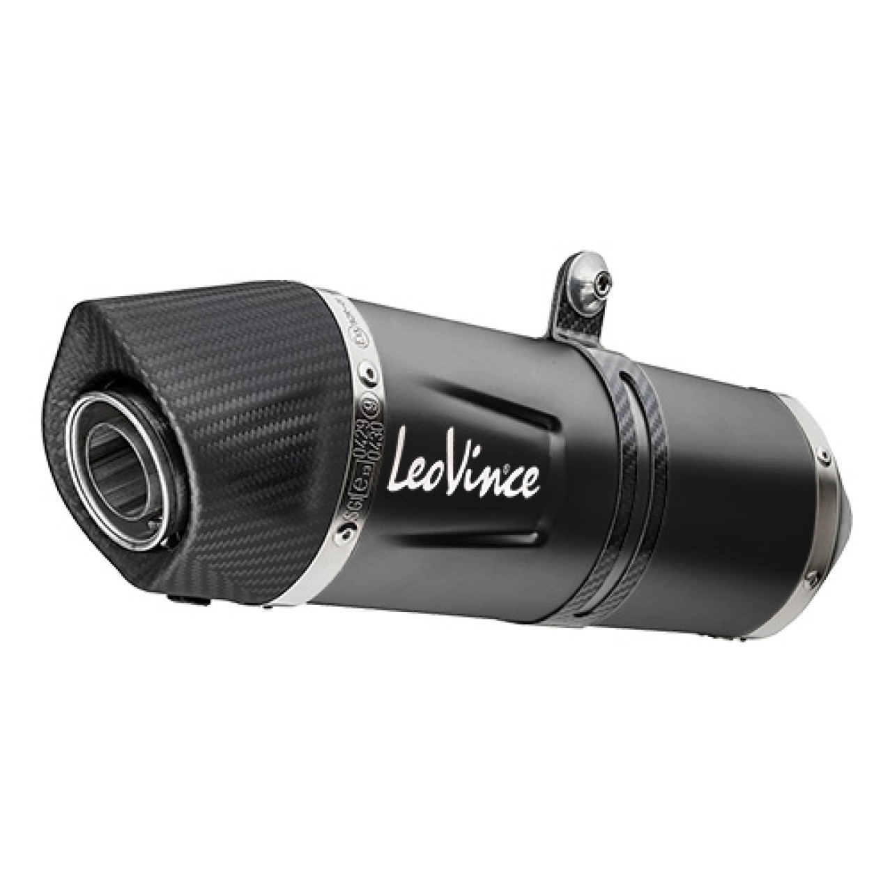 LeoVince Auspuffanlage LV One Evo für Honda NC 750 XA, Edelstahl schwarz, slip on, E-Gutachten
