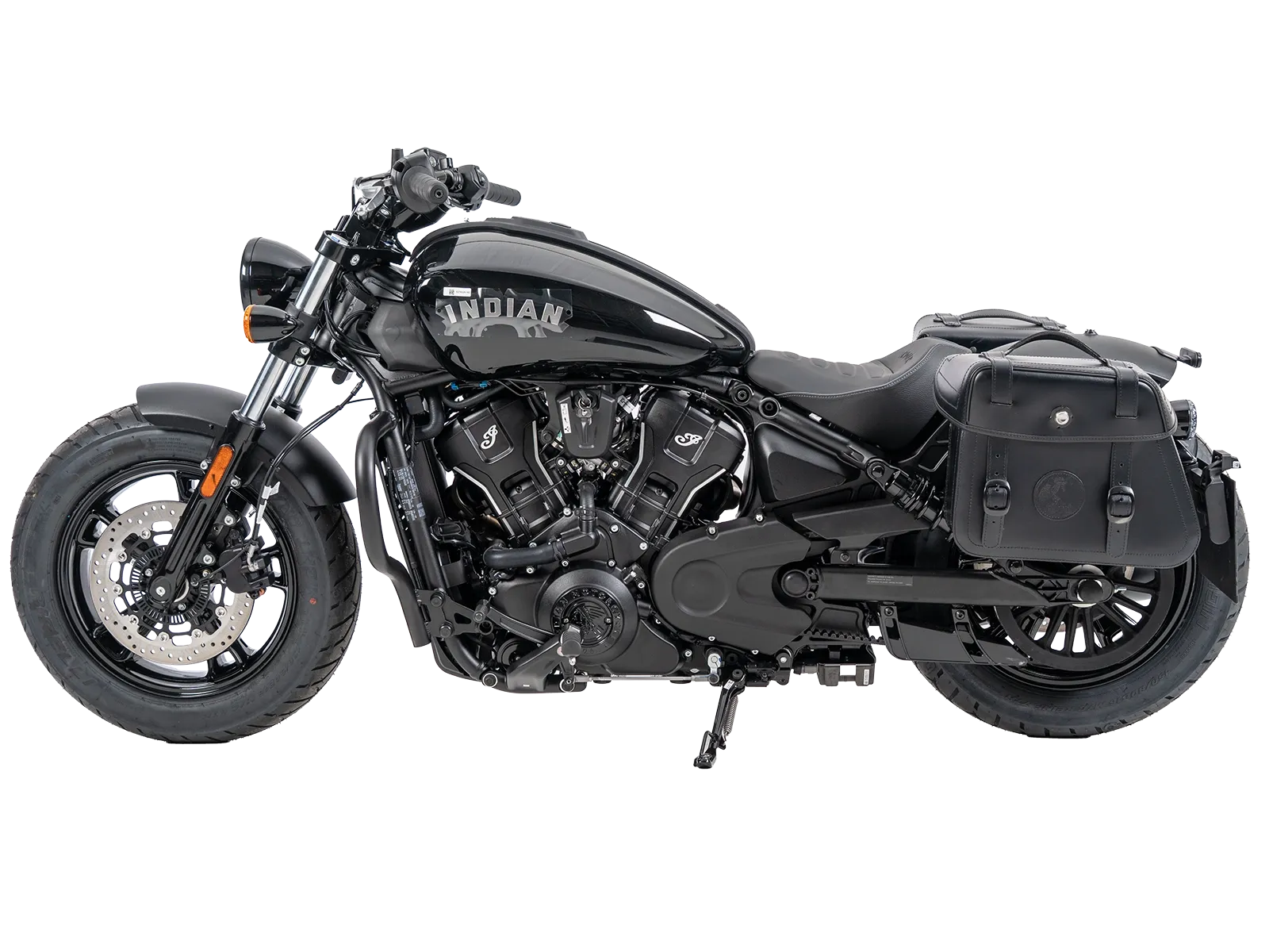 Cutout Taschen Set schwarz inkl. Halter für Indian Scout Sixty Classic (25-) Hepco & Becker