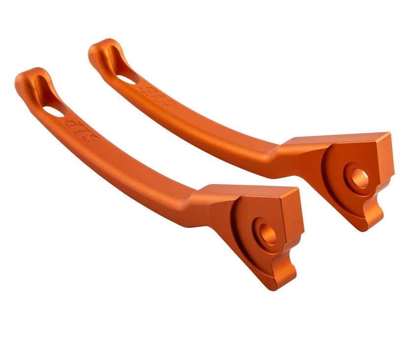 Sporthebel Set Bremse für Vespa, rechts und links, orange matt