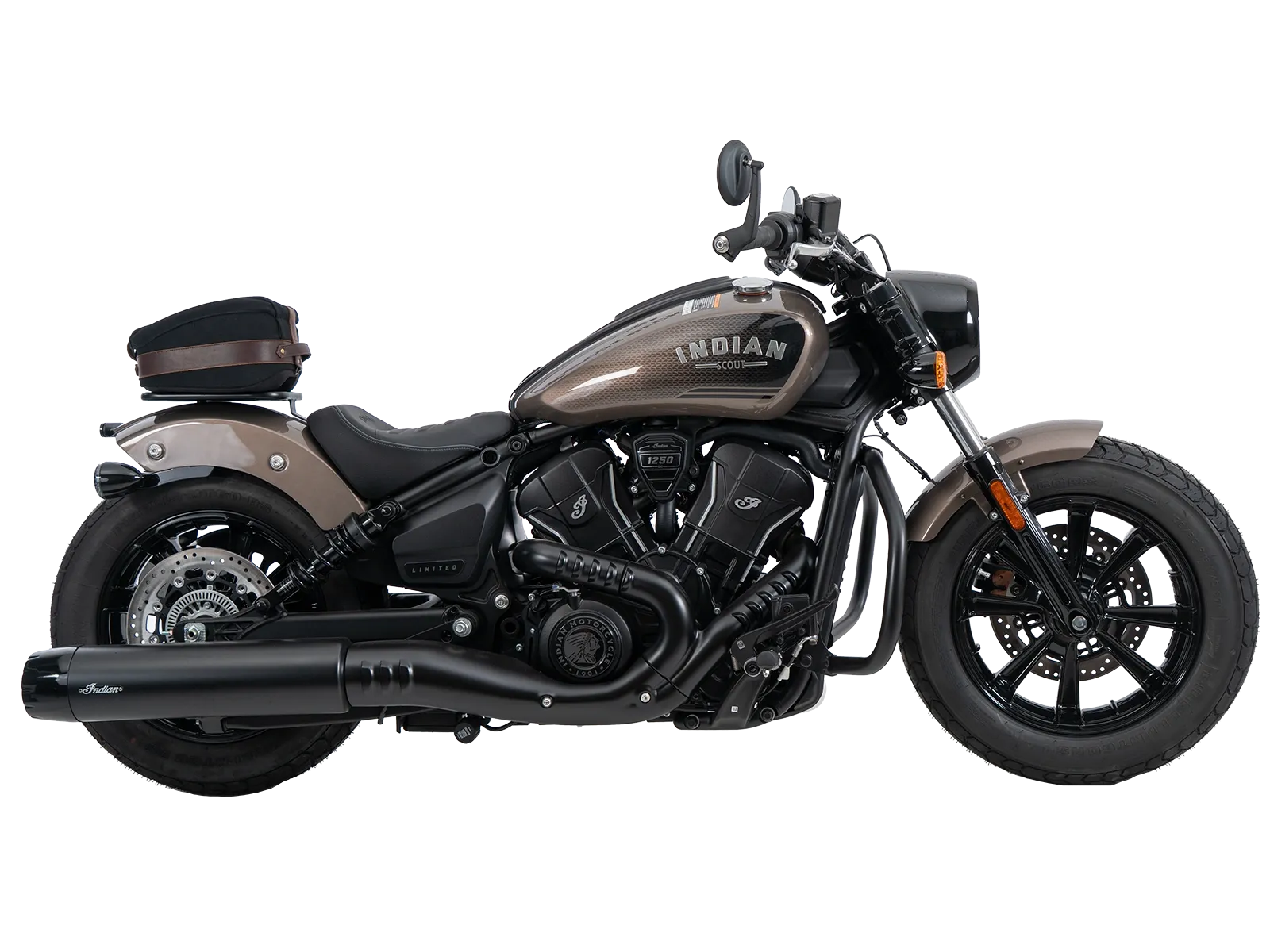 Solorack ohne Rückenlehne schwarz für Indian Scout Bobber 1250 (25-) Hepco & Becker