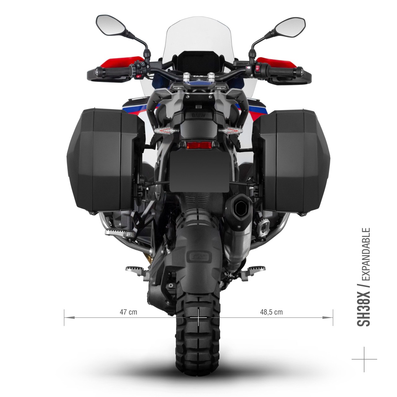Shad Seitenkofferträger 3P System schwarz lackiert für BMW R 1300 GS Adventure (24-)