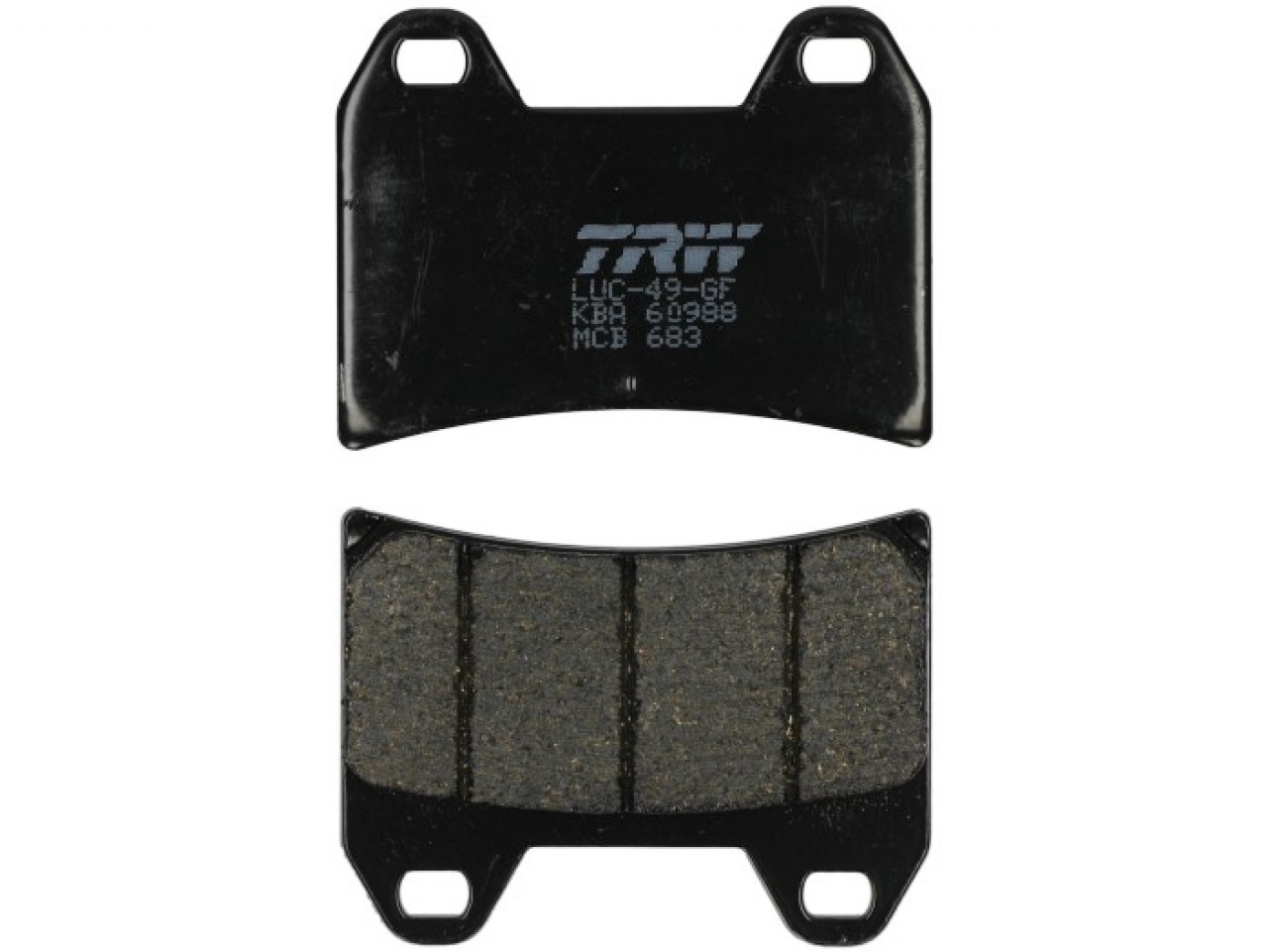 TRW Bremsbelagsatz MCB683, organisch, homologiert ECE R90