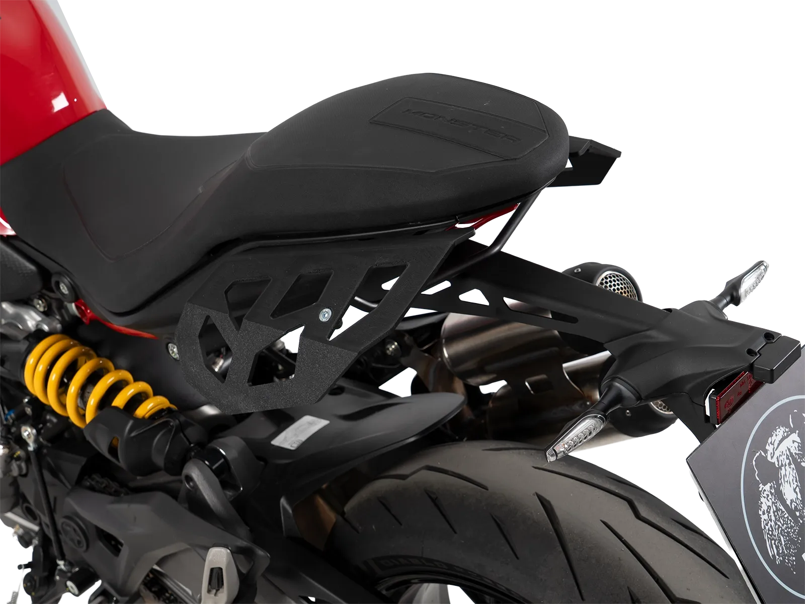 Abstandshalter Luggage Guard schwarz für Ducati Monster 890 / + (26-) Hepco & Becker