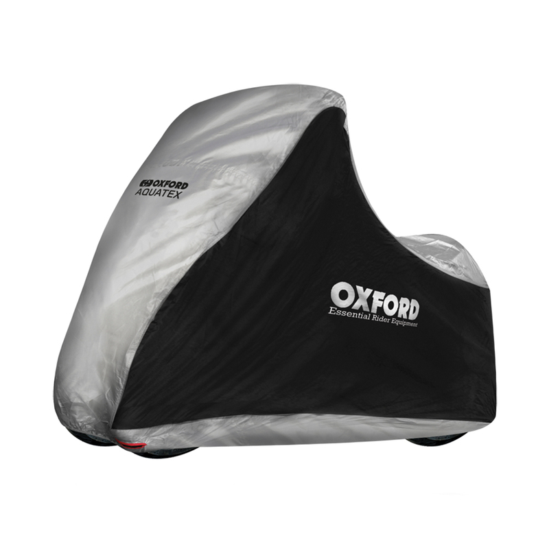 Oxford Indoor / Outdoor Abdeckplane Aquatex Schwarz/Silber - Scooter - MP3/3roues