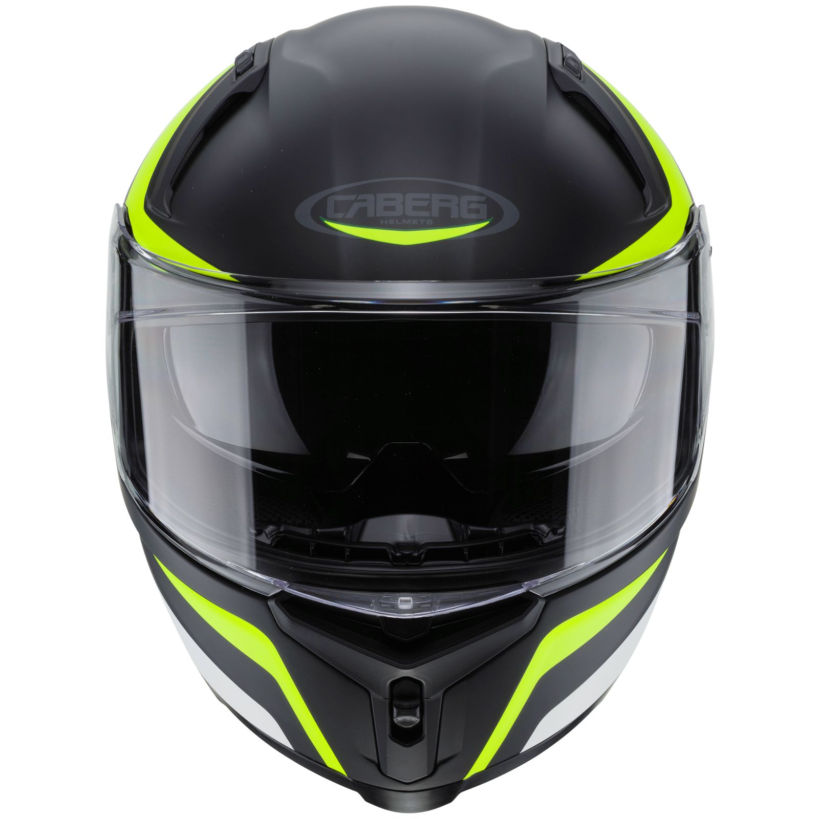 Caberg Helm Avalon Blast, matt-schwarz/weiß-fluo-gelb