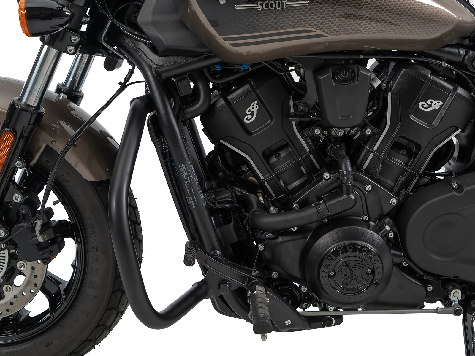 Motorschutzbügel schwarz für Indian Scout Sixty Classic (25-) (mit vorverlegter Fußrastenanlage)