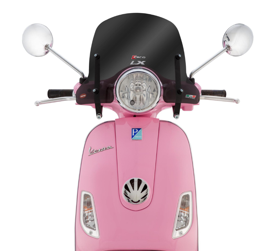 Windschild FACO halbhoch für Vespa LX 50-150ccm, getönt