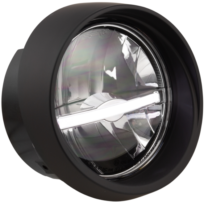 Scheinwerfer LED für Vespa Primavera 50-150ccm 2T/​4T (-'18), schwarz matt