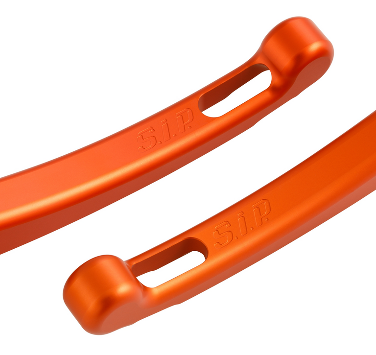 Sporthebel Set Kupplung/Bremse für Vespa PX 125-200ccm, HBZ Grimeca, rechts/links, orange matt