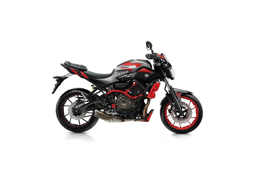 Stompgrip hybrid klar Volcano für Yamaha MT-07 2015-2017