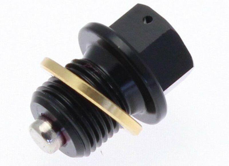 Tecnium Magnetische Ablassschraube - Aluminium schwarz M10x1,25x14
