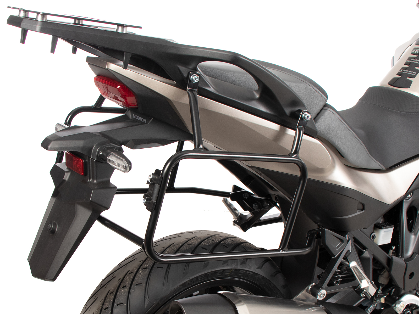 Seitenkofferträger festverschraubt schwarz für Honda NT 1100 / DCT / ES (25-) Original Hepco & Becke