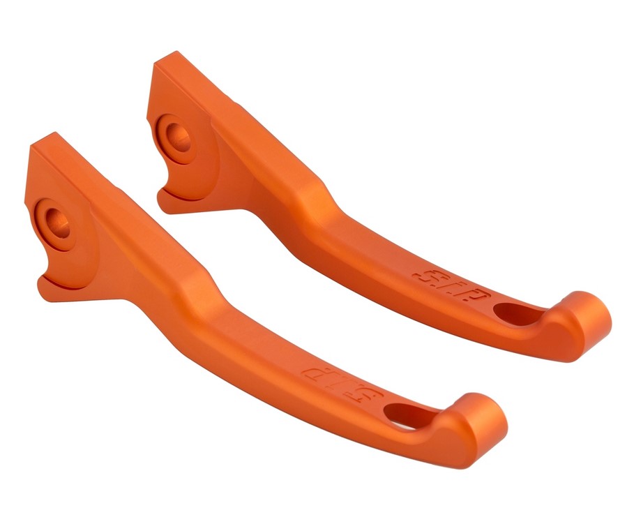 Sporthebel Set Bremse Shorty für Vespa, rechts und links, orange matt