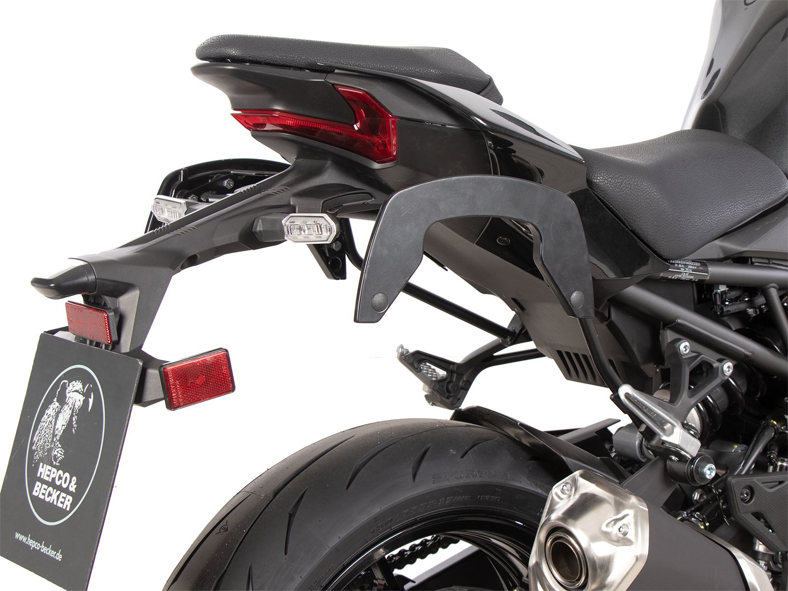C-Bow Seitenträger schwarz für Kawasaki Z 900 /SE (25-) Hepco & Becker